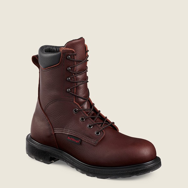 Red Wing Mens Supersole® 2.0 - 8-inch Toe - Safety Boots Burgundy - 2978IOTVN